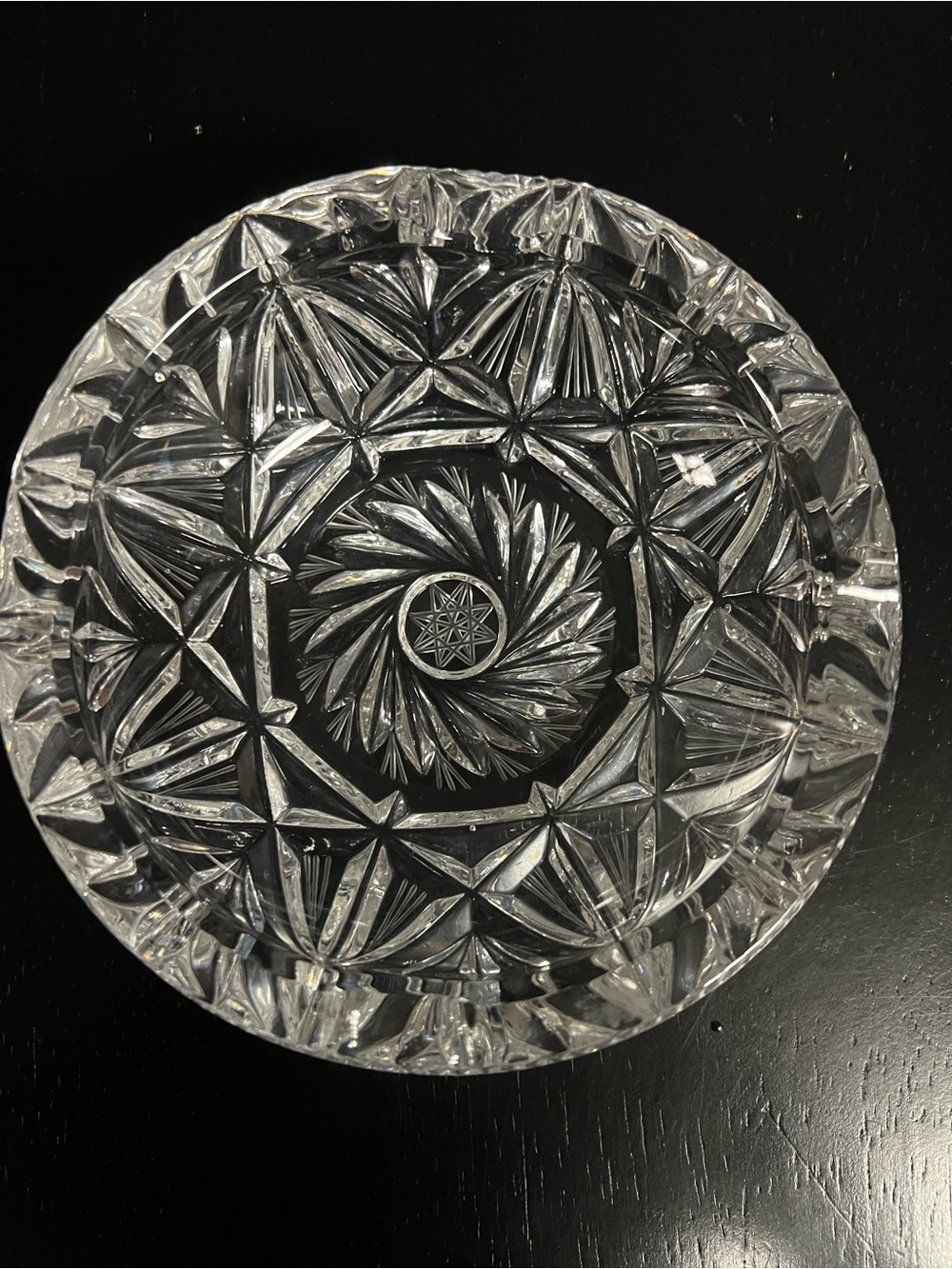 Vintage Crystal Ashtray